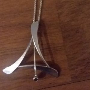 Ed Levin Tidbit Elegant Necklace Sterling Silver